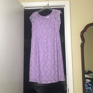 Lilac maternity dress